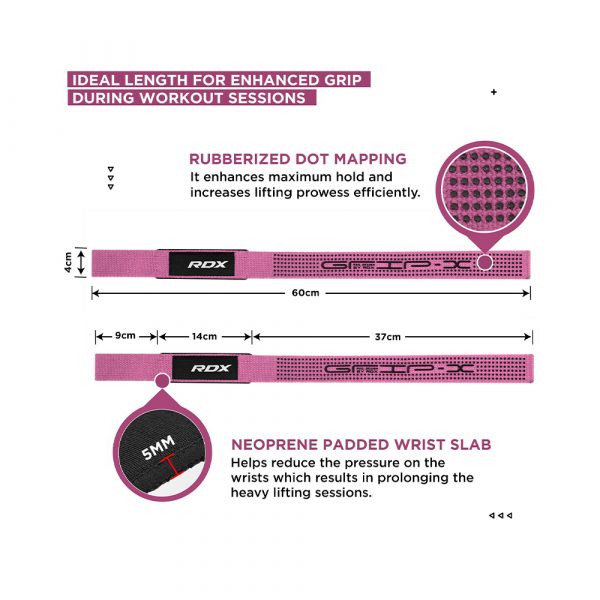 RDX W1 Weight Training Wrist Strap - Image 4